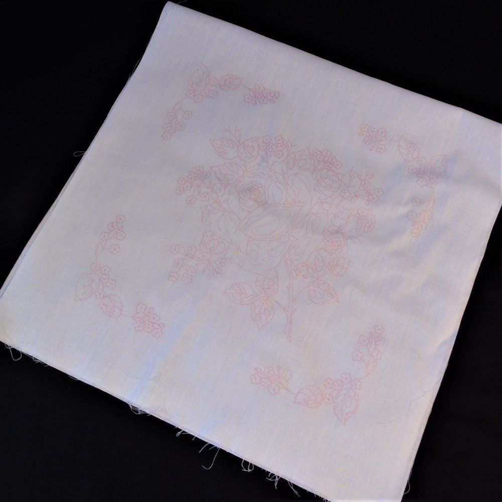 Vintage Paint Embroidery Quilt Block